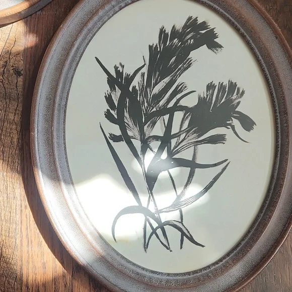 Framed floral prints